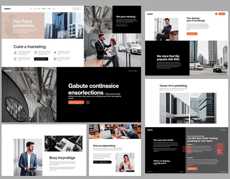 Foto fotografías de marketing de negocios modernas para visuales contemporáneos