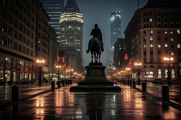 Fotografie auf einem öffentlichen Platz in Cleveland