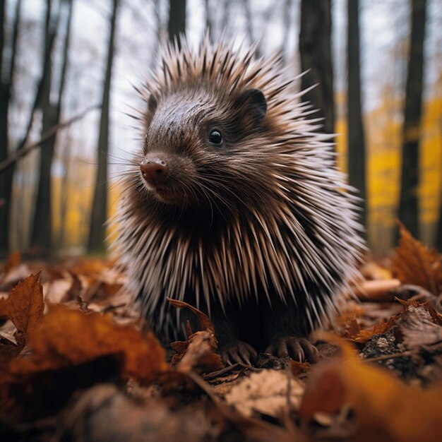 Foto fotografie der wildtiere porcupine hdr 4k