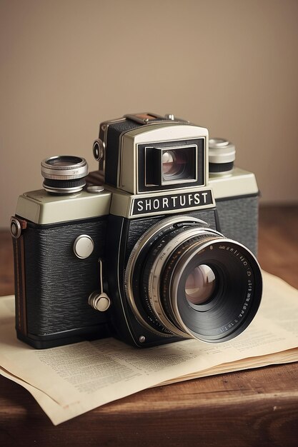 Fotografie-Kamera Vintage-Retro-Design in der Shortlist