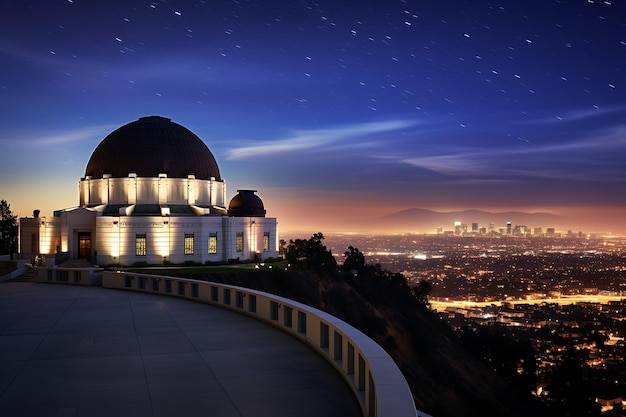 Fotografie mit Blick auf das Griffith-Observatorium