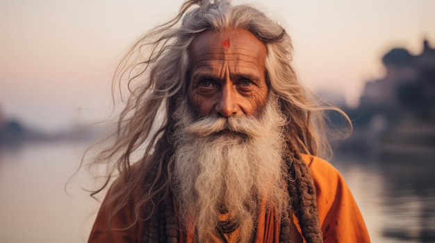 Foto fotografie reisefotografie der kulturelle reichtum indiens im intimen porträtstil brahmanen erleben spirituelle momente entlang des ganges