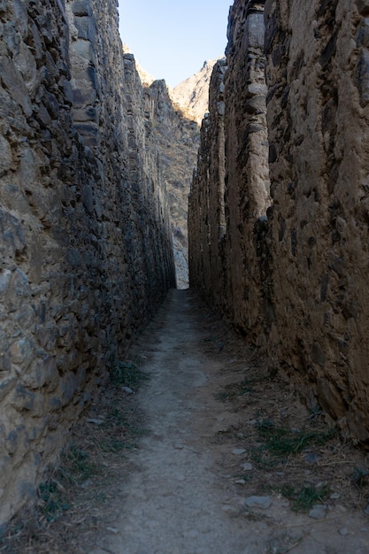 Fotografien der Inka-Zitadelle von Ollantaytambo im Heiligen Tal der Inkas.