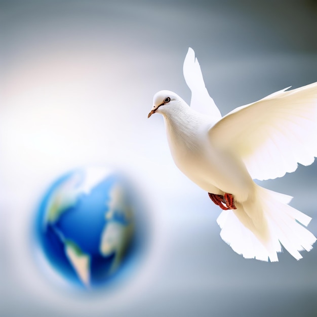 Fotografieren Sie einen Hintergrund zum Internationalen Friedenstag