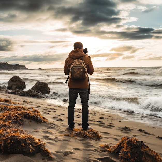 Fotografieren zwischendurch am Strand