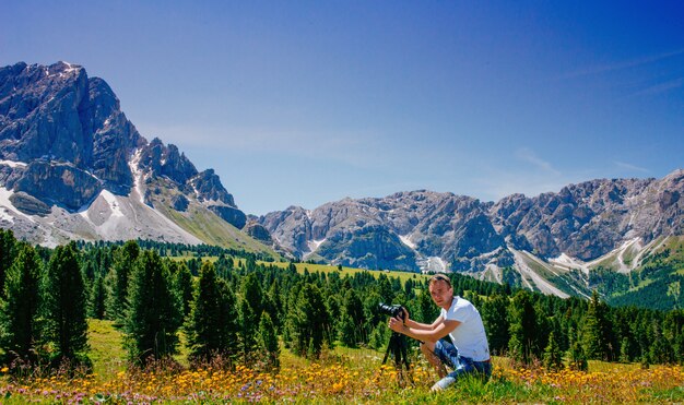 Fotógrafo en los Alpes