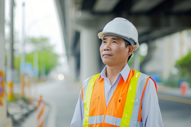 fotógrafo trabajador de la construcción con casco 16