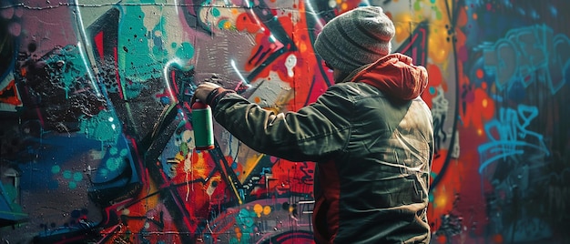 Fotógrafo de visión creativa capturando a un artista en el trabajo