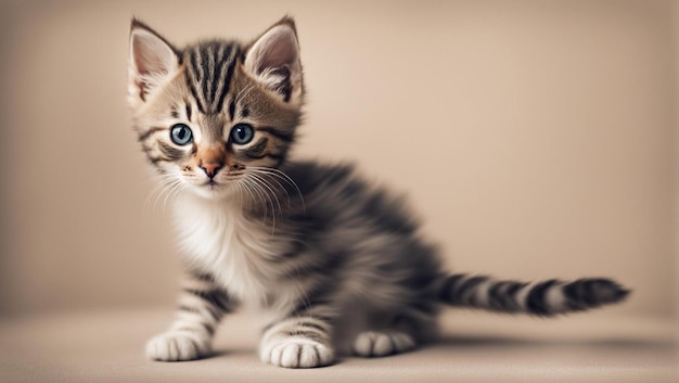 Fotokätzchen-Nahaufnahmeporträt einer schönen Katze