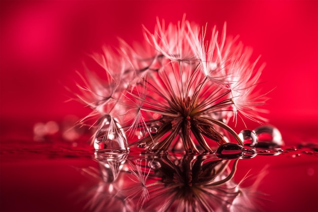 Fotokunst-Makro Ein Löwenzahnsamen