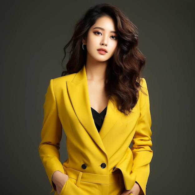 Fotoporträt der schönen asiatischen Geschäftsfrau