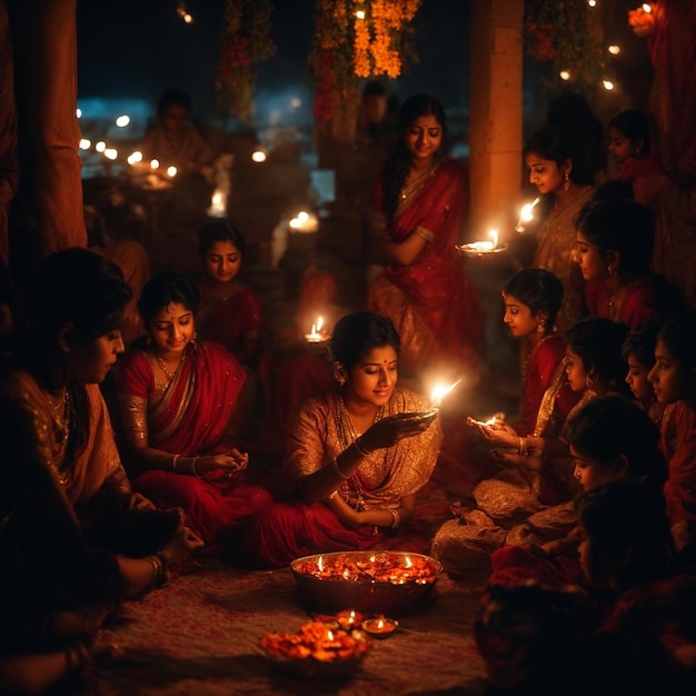 Foto fotoreal_diwali_the_triumph_of_light_and_kindness_0