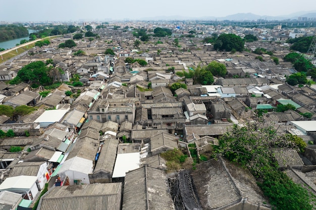 Fotos aéreas de la antigua ciudad de Chaozhou en China