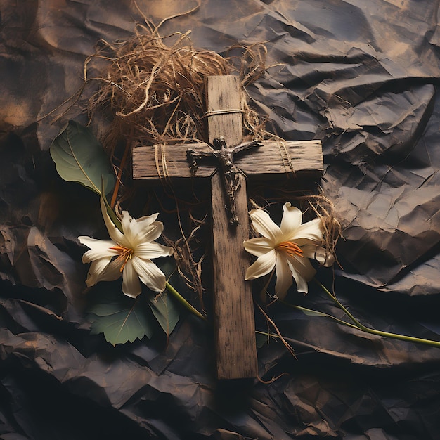 Fotos cativantes do Domingo de Ramos e arte cristã celebrando a cruz de Jesus e o Espírito Santo