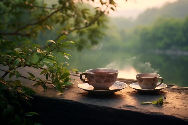 Foto fotos de chá impregnado serenidade foto de chá