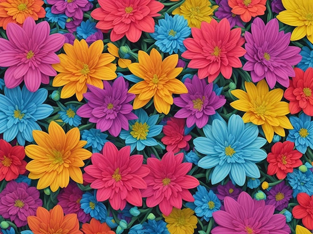 Foto fotos de flores em close-up para papel de parede 3d