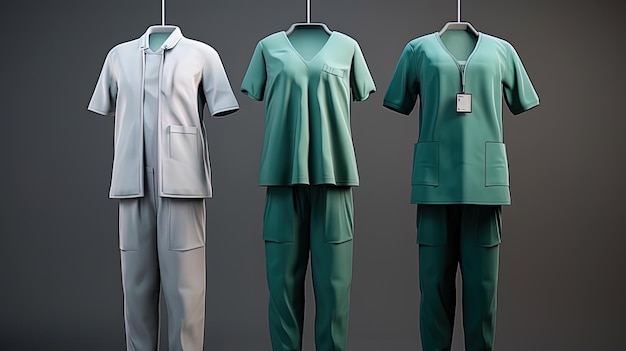 Foto fotos de moda médica de uniformes médicos