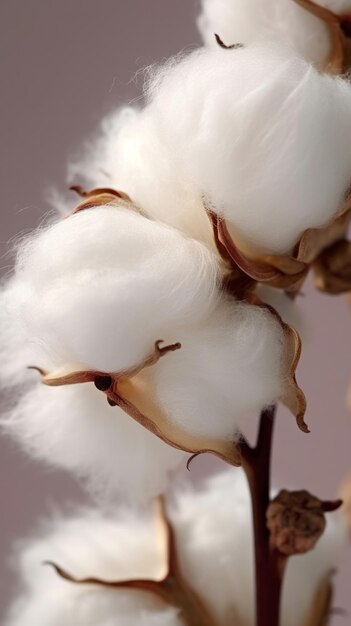 Foto fotos de plantas de algodão cheias de vibrações frescas e momentos de floração