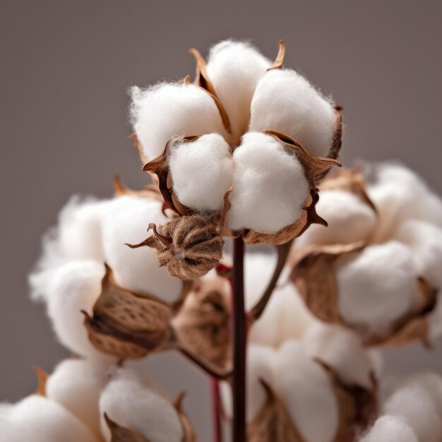 Foto fotos de plantas de algodão cheias de vibrações frescas e momentos de floração