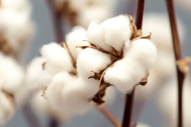 Foto fotos de plantas de algodão cheias de vibrações frescas e momentos de floração