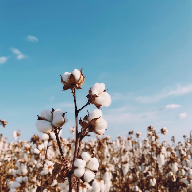 Foto fotos de plantas de algodão cheias de vibrações frescas e momentos de floração