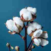 Foto fotos de plantas de algodão cheias de vibrações frescas e momentos de floração
