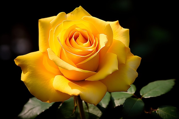 Foto fotos de rosas amarelas vibrantes de romance radiante