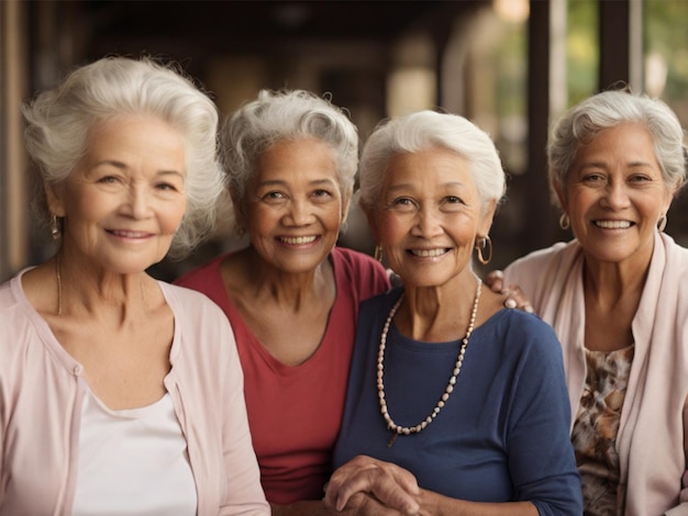 Fotos, die das Thema Vielfalt und Inklusion bei älteren Menschen verkörpern