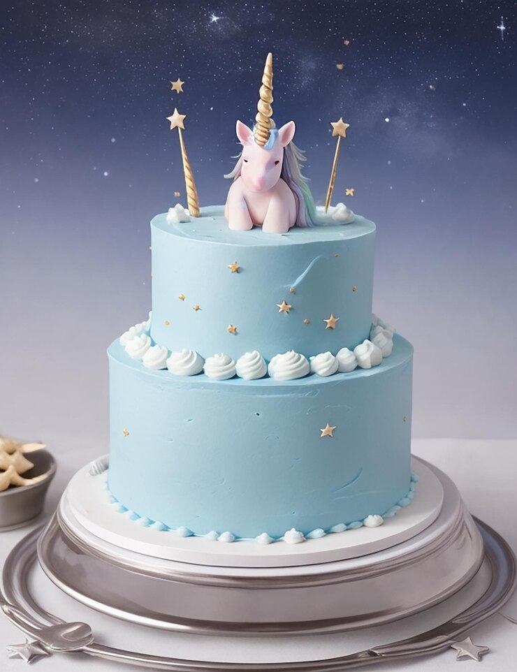 Fotos del diseño del pastel de unicornio