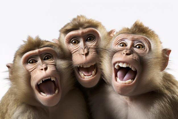 fotos divertidas de monos tomándose selfies