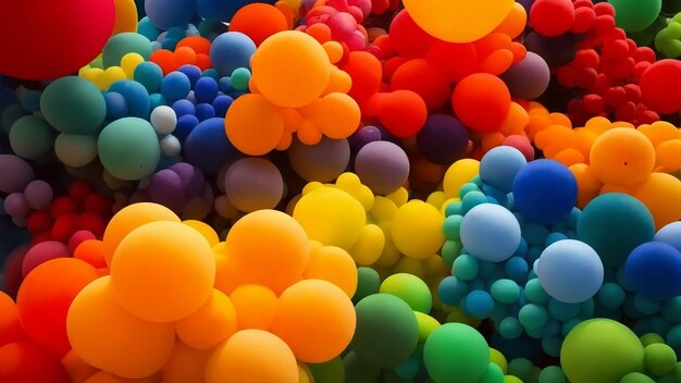 Fotos de globos de colores de cumpleaños