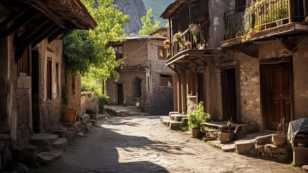 Fotos gratis de casas antiguas en un pueblo armenio