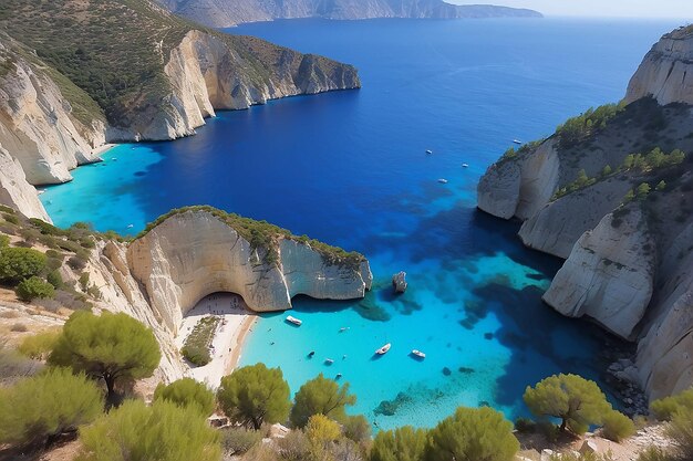 Fotos de hermosos momentos de felices vacaciones de verano en Grecia