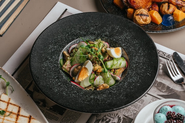 Fotos de menú de restaurante de comida de restaurante para el menú.