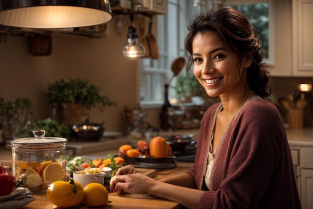 fotos de mujeres cocinando en la cocina