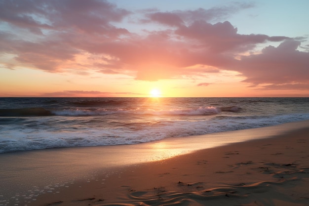 Fotos de la puesta de sol en la playa