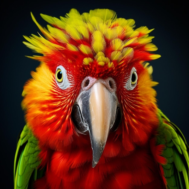Fotos reais de papagaios são muito detalhadas.