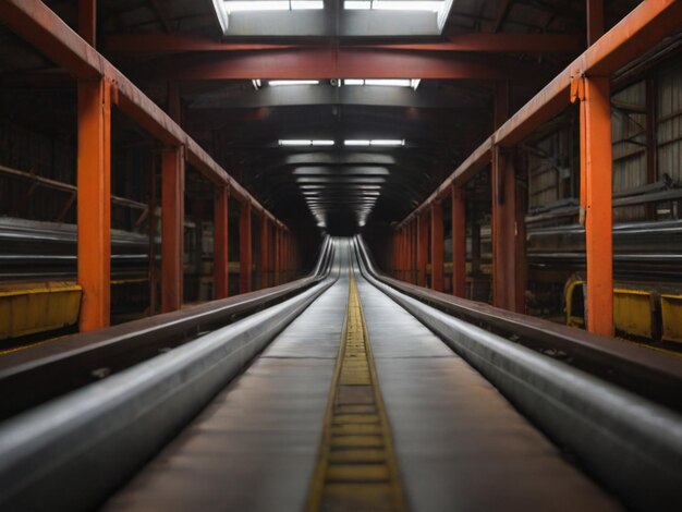 Foto fotos realistas da correia transportadora