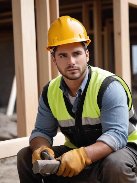 Foto fotos realistas de los trabajadores de la construcción