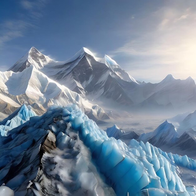 Foto fotos refrescantes do monte everest formigas olho vista fria fazer realmente realmente gigantesco gerado pela ia