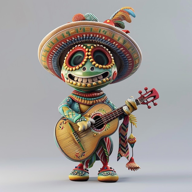 Fotos renderizadas en 3D del clip art de Cinco de Mayo