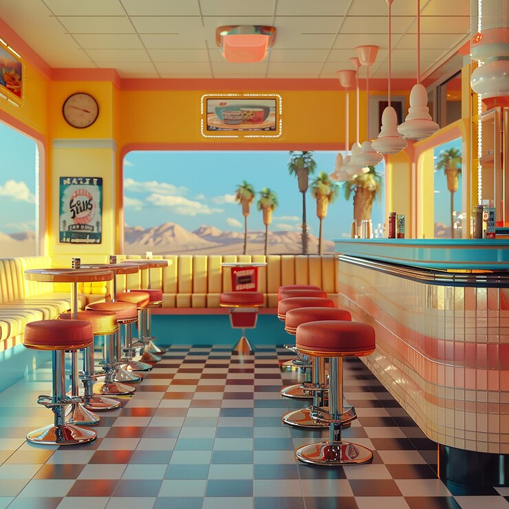 Fotos renderizadas en 3D de la estética retro Kodak foto de retrato tomada con provia