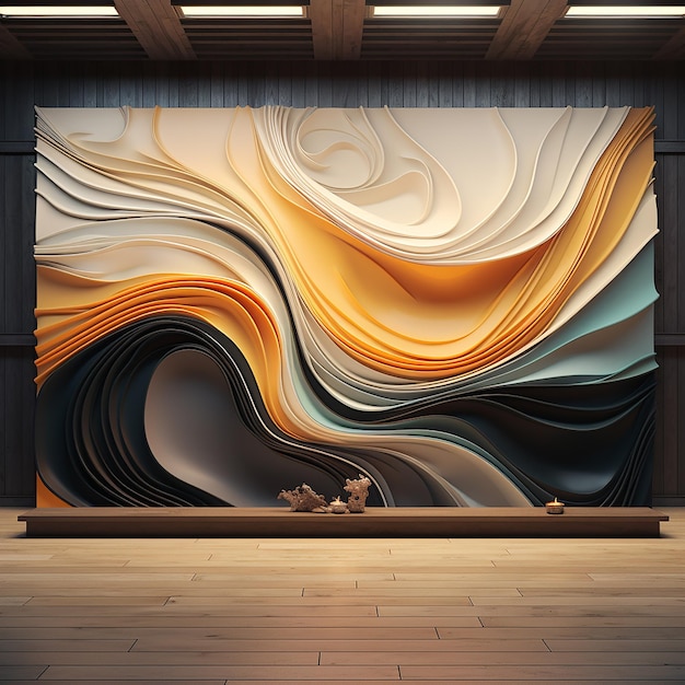 Fotos renderizadas en 3D de fondos de pantalla de arte abstracto artístico