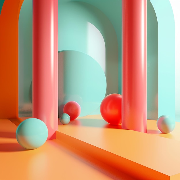 Fotos renderizadas en 3D de papel tapiz de fondo sólido