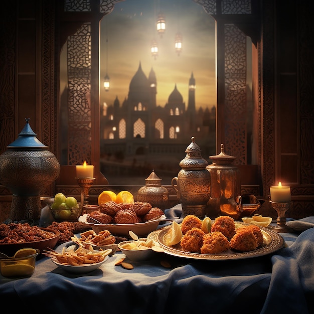 Foto fotos renderizadas en 3d del ramadán