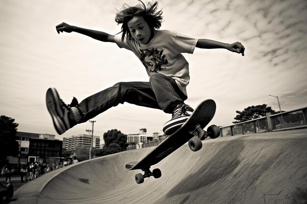 fotos de skate parkteens en el parque de skate