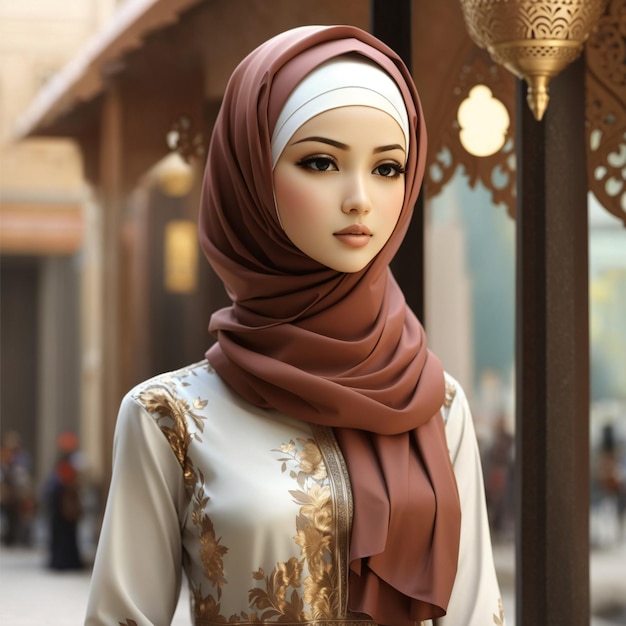 Fotos von eleganten Modellen im Hijab-Stil 4