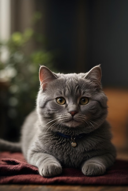 Fotos von grauer Katze auf dem Haus