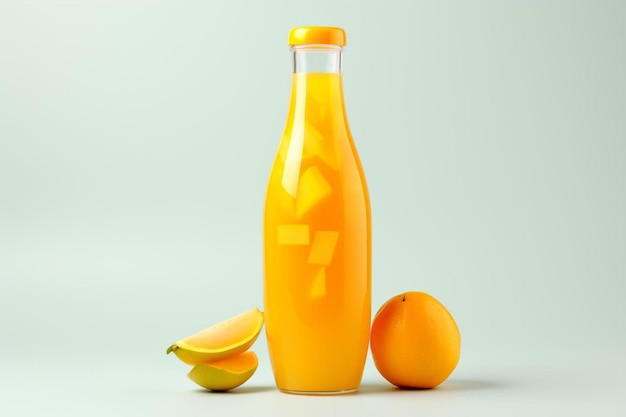 Las fotos de los waffles Mango Tango Botella de bebidas Botella de plástico de jugo