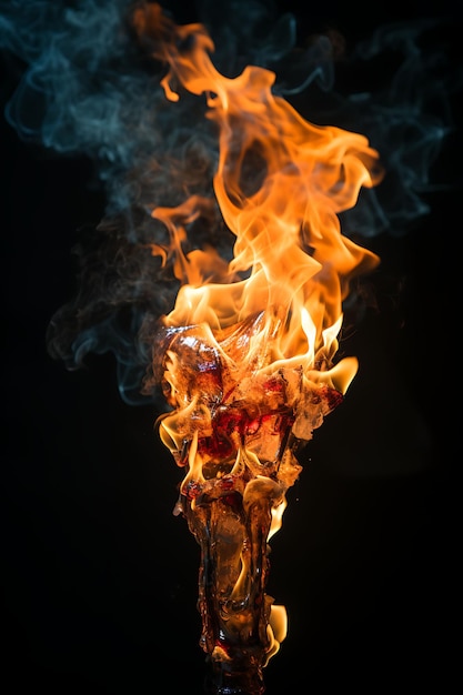 Fotoshooting der Flamme des Widerstandes der palästinensischen Flagge, beleuchtet von einem Fi-Palästina-Kriegskonzept